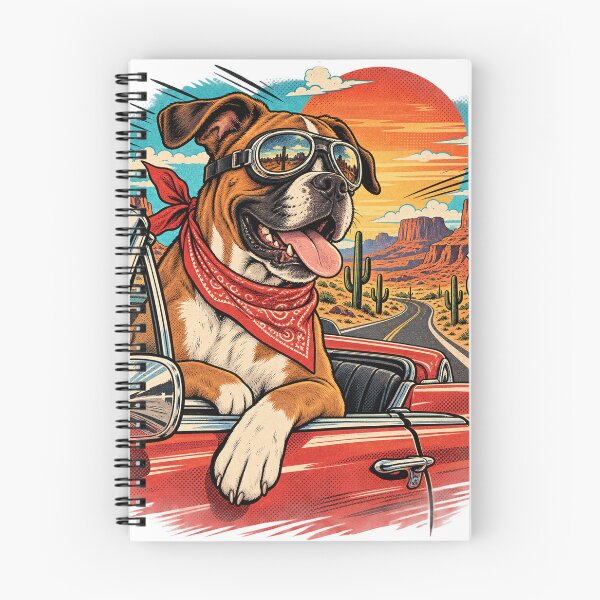 Item preview, Boxer Dog Route 66 Road Trip designed and sold by A Light Worker.