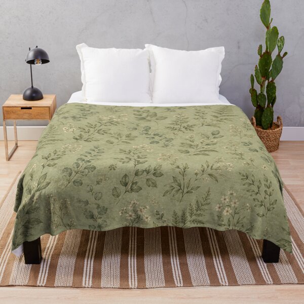Item preview, Sage Botanical Vintage Cottage Pattern designed and sold by FairyArtCottage.
