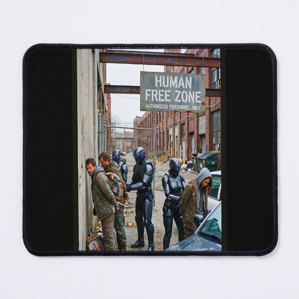Item preview, HUMAN FREE ZONE designed and sold by NOIMION DIGITAL ART.