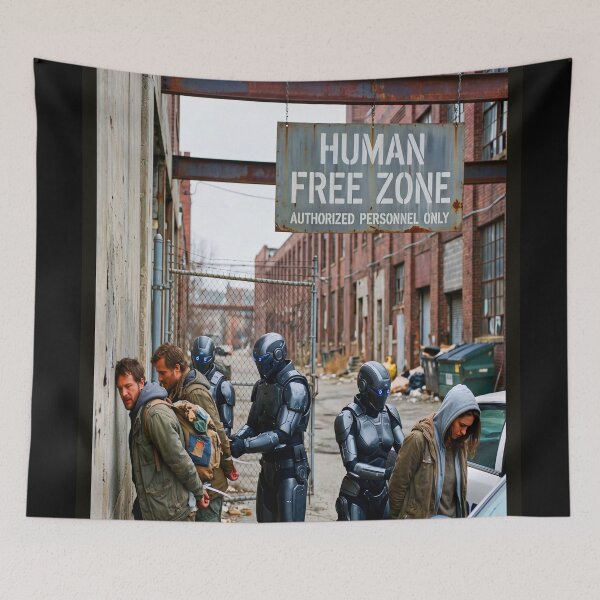 Item preview, HUMAN FREE ZONE designed and sold by NOIMION DIGITAL ART.