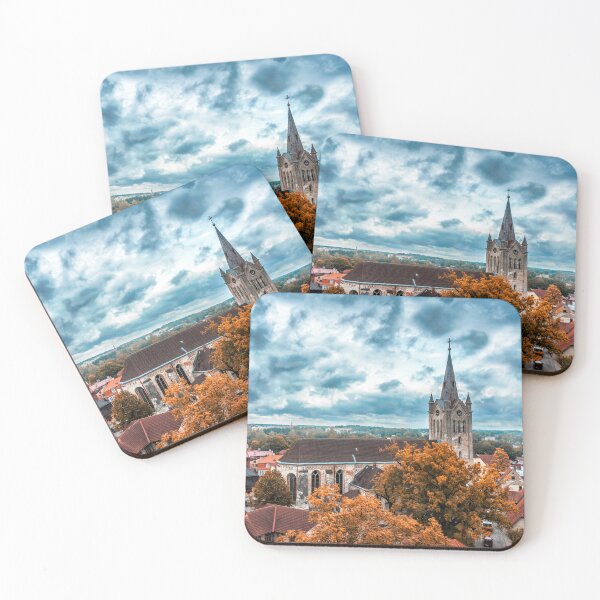 Item preview, Gothic Spire Above the Autumn Rooftops designed and sold by MariaAbaza.