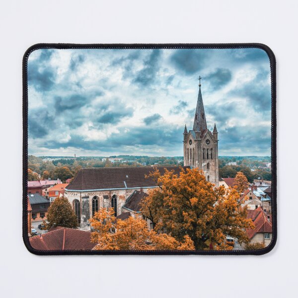 Item preview, Gothic Spire Above the Autumn Rooftops designed and sold by MariaAbaza.
