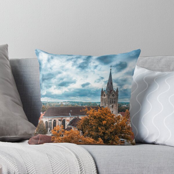 Item preview, Gothic Spire Above the Autumn Rooftops designed and sold by MariaAbaza.