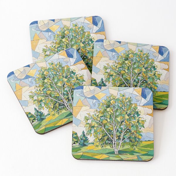 Item preview, Stained Glass Birch Forest designed and sold by born30.