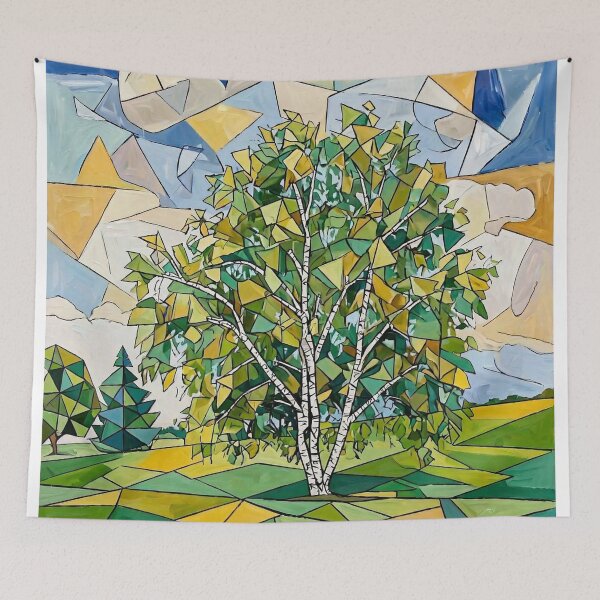 Item preview, Stained Glass Birch Forest designed and sold by born30.