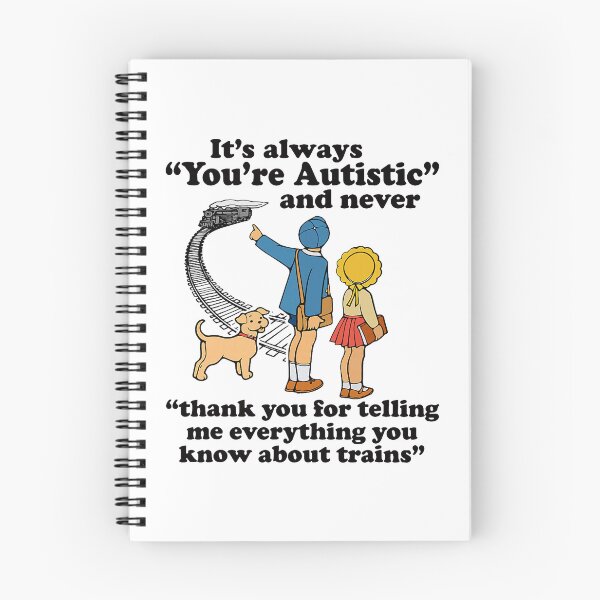 Item preview, Autistic Train Enthusiast Quote Cartoon Neurodivergent Humor designed and sold by OddPopARt.