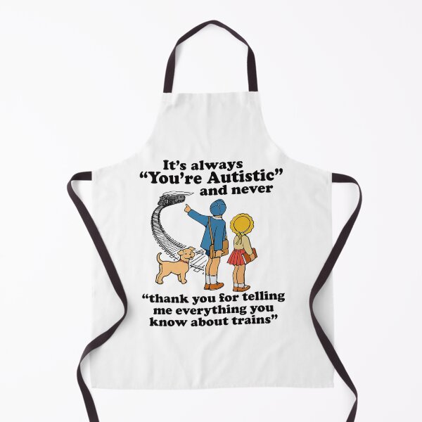 Item preview, Autistic Train Enthusiast Quote Cartoon Neurodivergent Humor designed and sold by OddPopARt.