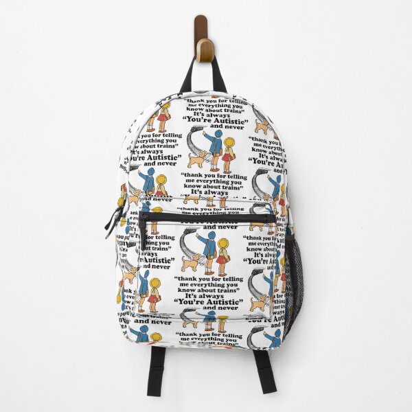 Item preview, Autistic Train Enthusiast Quote Cartoon Neurodivergent Humor designed and sold by OddPopARt.