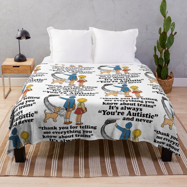 Item preview, Autistic Train Enthusiast Quote Cartoon Neurodivergent Humor designed and sold by OddPopARt.