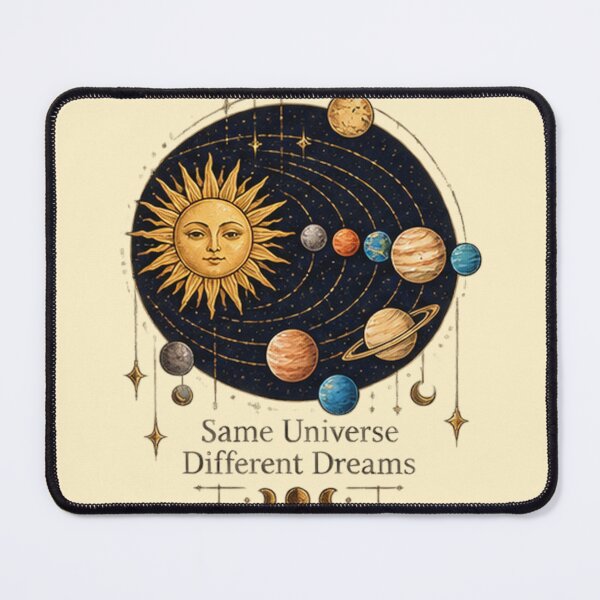 Item preview, Same Universe Different Dreams Celestial Sticker | Sun Planets Decal designed and sold by DrAsmaaMohamed.