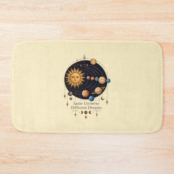 Item preview, Same Universe Different Dreams Celestial Sticker | Sun Planets Decal designed and sold by DrAsmaaMohamed.