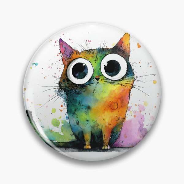 Item preview, Colorful cat illustration with art designed and sold by anytka.