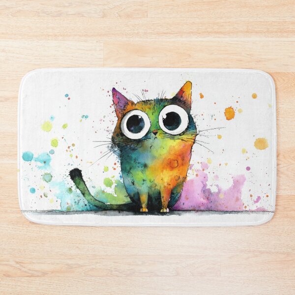Item preview, Colorful cat illustration with art designed and sold by anytka.