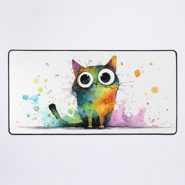 Item preview, Colorful cat illustration with art designed and sold by anytka.