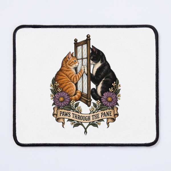 Item preview, Paws Through The Pane Rainy Cats Art designed and sold by Old's Cool Cat Studio.