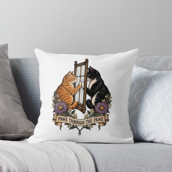 Item preview, Paws Through The Pane Rainy Cats Art designed and sold by Old's Cool Cat Studio.