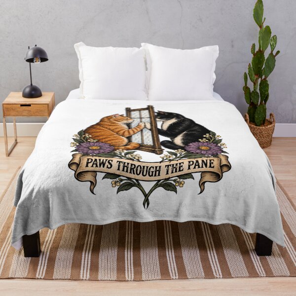 Item preview, Paws Through The Pane Rainy Cats Art designed and sold by Old's Cool Cat Studio.