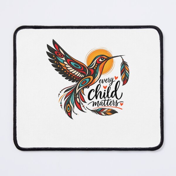 Item preview, Every Child Matters Hummingbird Indigenous Awareness Symbol designed and sold by OddPopARt.