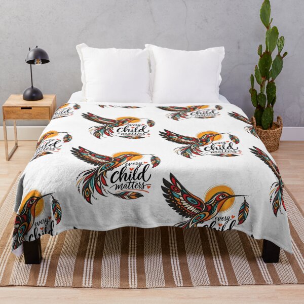 Item preview, Every Child Matters Hummingbird Indigenous Awareness Symbol designed and sold by OddPopARt.