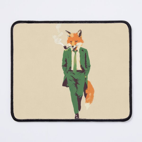 Item preview, Fox in a suit walking with a pipe designed and sold by anytka.