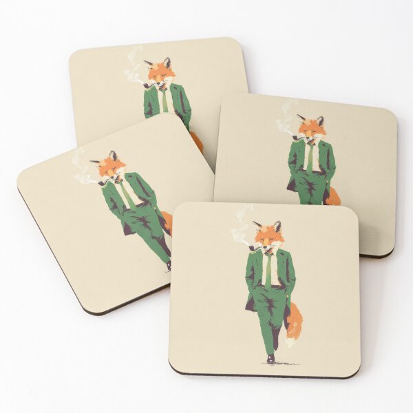Item preview, Fox in a suit walking with a pipe designed and sold by anytka.