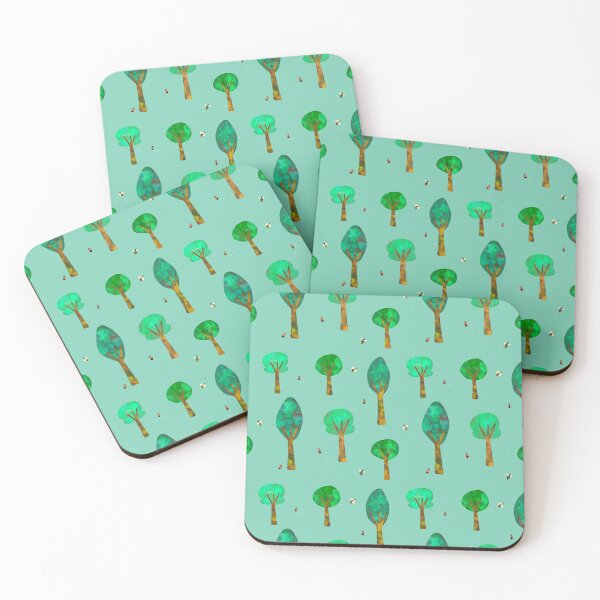 Item preview, Trees & Bugs Pattern designed and sold by Clover Crow.