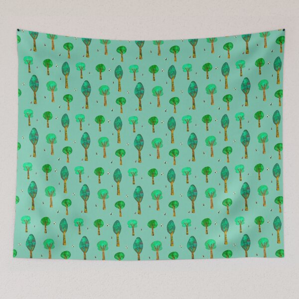 Item preview, Trees & Bugs Pattern designed and sold by Clover Crow.