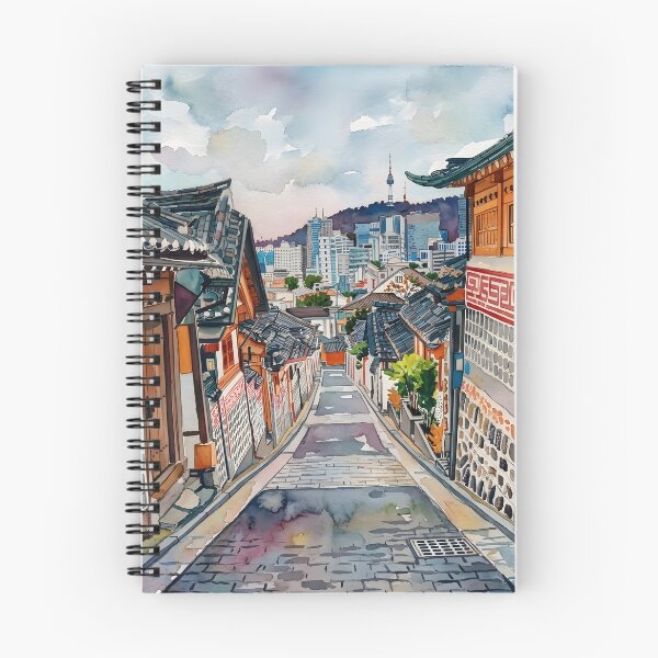 Item preview, Bukchon Hanok Village Seoul Travel Poster – South Korea designed and sold by POSTERIOCREW.