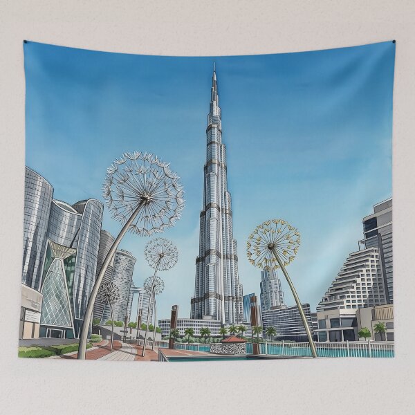 Item preview, Burj Khalifa Dubai Travel Poster – UAE designed and sold by POSTERIOCREW.