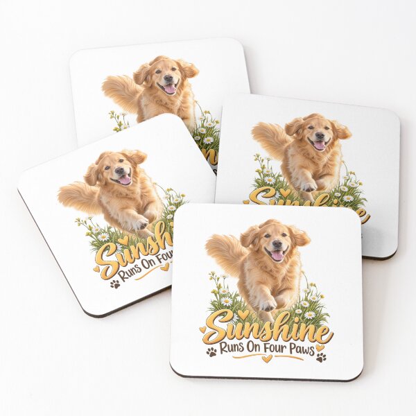 Item preview, Golden Retriever Sunshine Runs On Four Paws designed and sold by okay 2 look .
