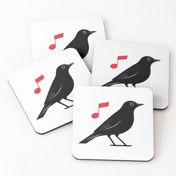 Item preview, Bird singing in a simple design designed and sold by anytka.