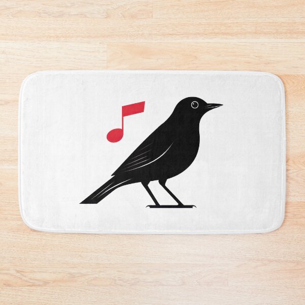 Item preview, Bird singing in a simple design designed and sold by anytka.