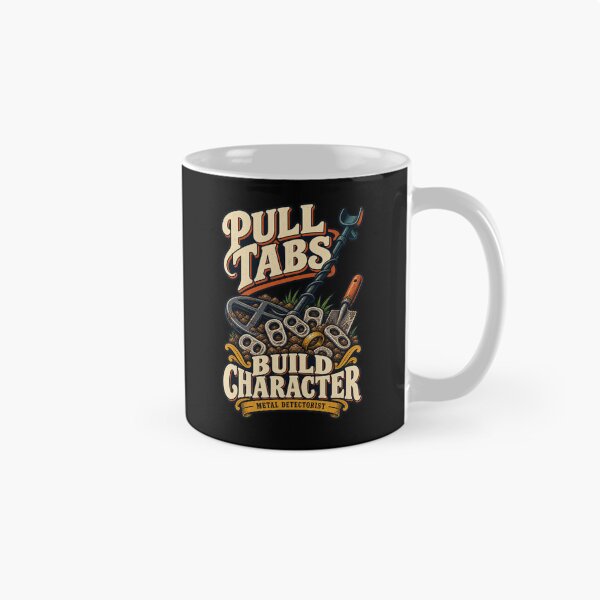Item preview, Pull Tabs Build Character Funny Metal Detectorist Gift designed and sold by MOTIFOLK.