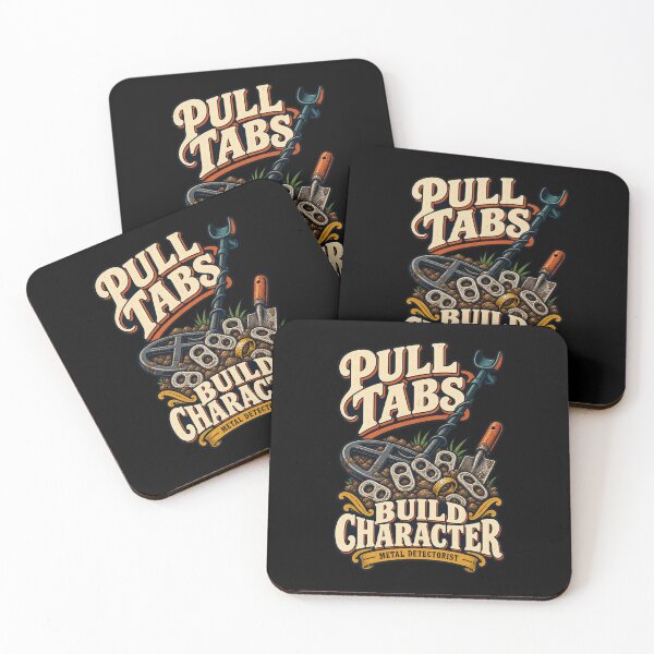 Item preview, Pull Tabs Build Character Funny Metal Detectorist Gift designed and sold by MOTIFOLK.