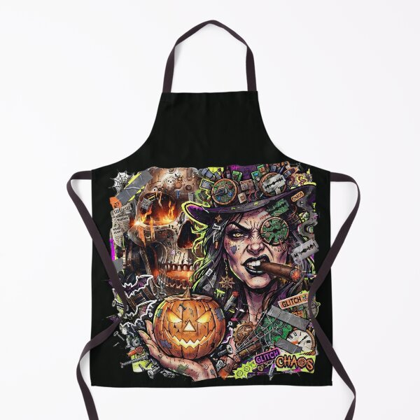 Item preview, Halloween Cyberpunk Witch Cigar Pumpkin Skull designed and sold by Voodoo Store Paranormal Collections.