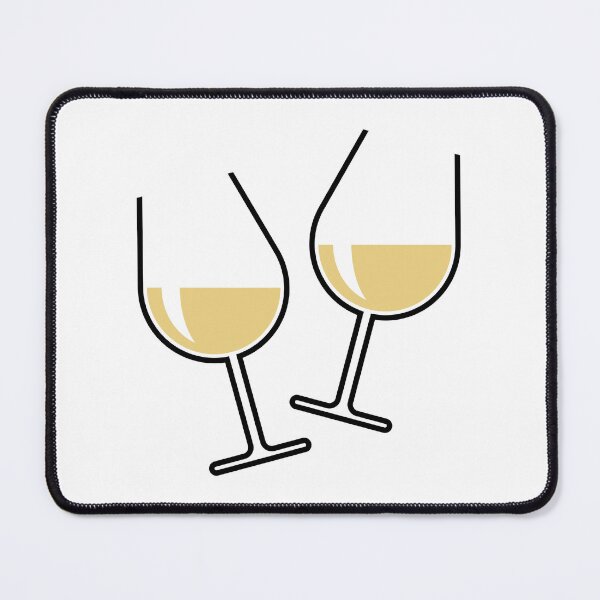 Item preview, 2 Toasting White Wine Glasses (Bulbous / Open) designed and sold by MrFaulbaum.
