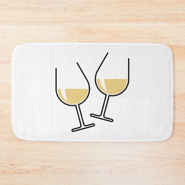 Item preview, 2 Toasting White Wine Glasses (Bulbous / Open) designed and sold by MrFaulbaum.