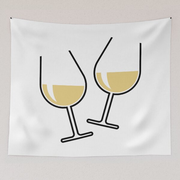 Item preview, 2 Toasting White Wine Glasses (Bulbous / Open) designed and sold by MrFaulbaum.