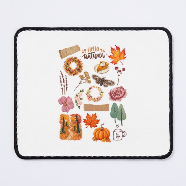 Item preview, Hello Autumn Watercolor Fall Collage designed and sold by Seven-crafts-.