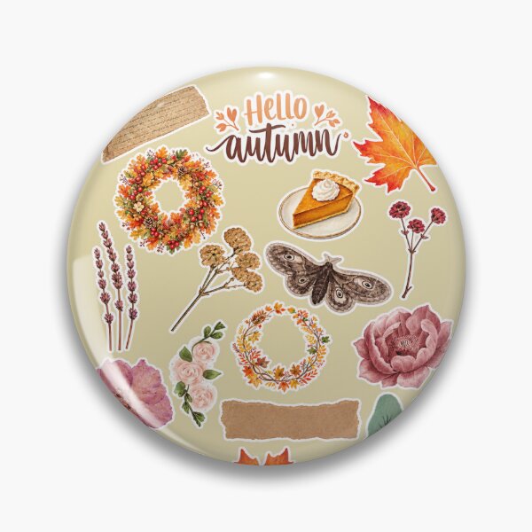Item preview, Hello Autumn Watercolor Fall Collage designed and sold by Seven-crafts-.