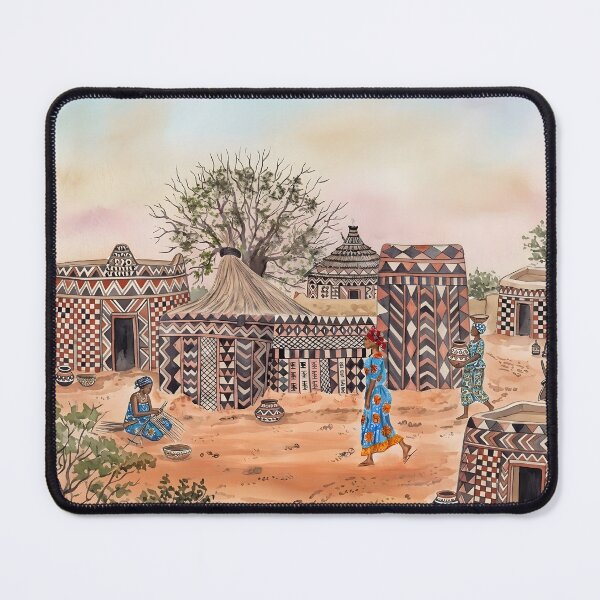 Item preview, Burkina Faso Africa Travel Poster – African Vintage Art designed and sold by POSTERIOCREW.