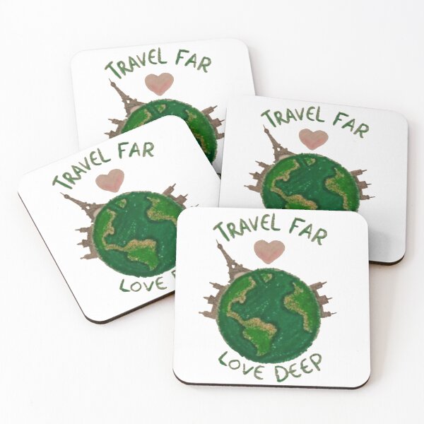 Item preview, Travel Far Love Deep Globe Illustration designed and sold by hergax.