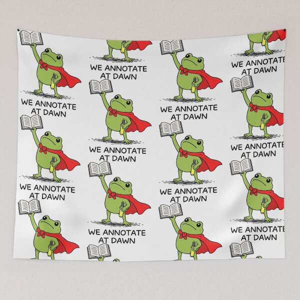 Item preview, We Annotate At Dawn Funny Frog English Teacher designed and sold by OddPopARt.