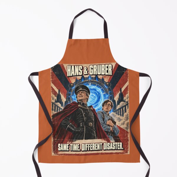 Item preview, Hans and Gruber Time Travel Disaster designed and sold by TytherleyTees.