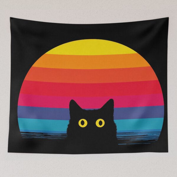 Item preview, Cat sitting by the sunset designed and sold by anytka.