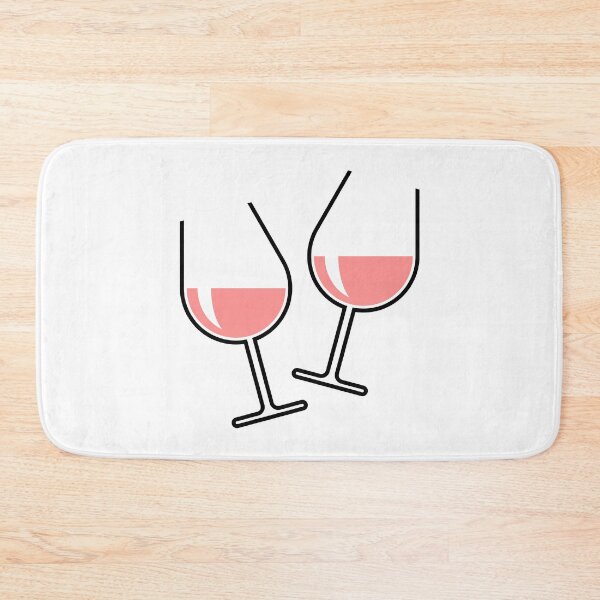 Item preview, 2 Toasting Rosé Wine Glasses (Bulbous / Open) designed and sold by MrFaulbaum.