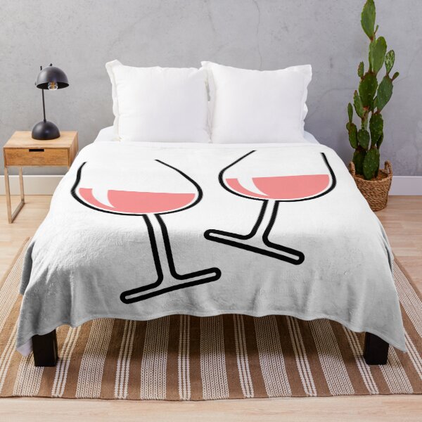 Item preview, 2 Toasting Rosé Wine Glasses (Bulbous / Open) designed and sold by MrFaulbaum.
