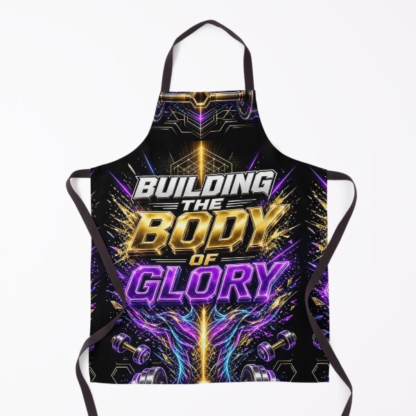 Item preview, Building The Body Of Glory Motivational Fitness Workout Gym Design designed and sold by The Crazy Monkey Design Studio.
