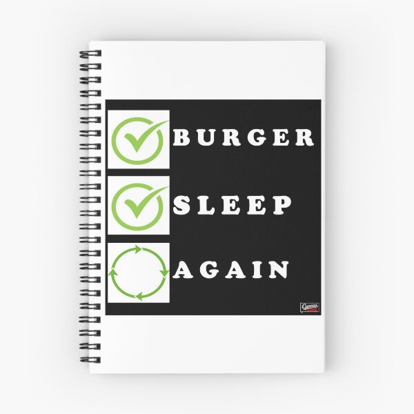 Item preview, Eat Burger Sleep Again Repeat  designed and sold by canvas.usuk.