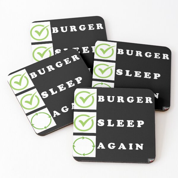 Item preview, Comer hamburguesa, dormir otra vez, repetir. designed and sold by canvas.usuk.